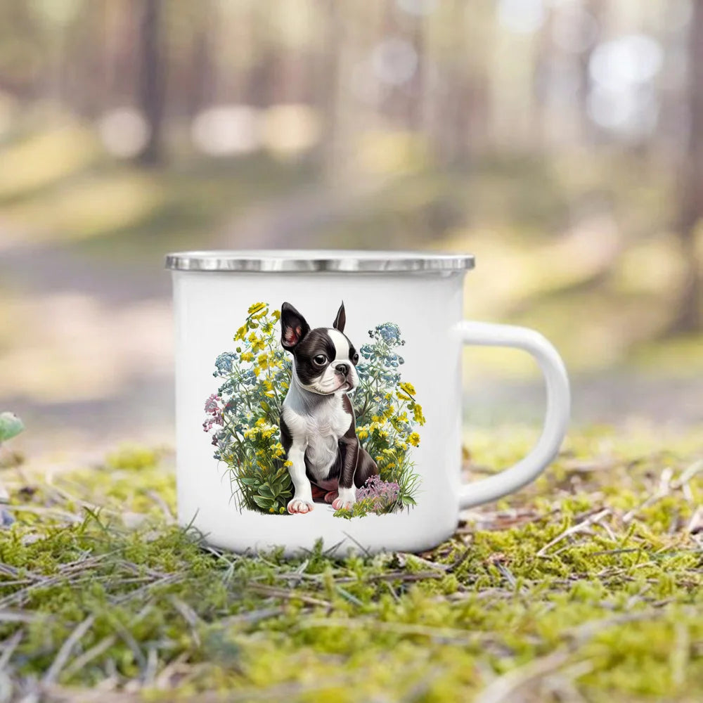 Dachshund Bulldog Border Colliegolden Retriever Printed Enam