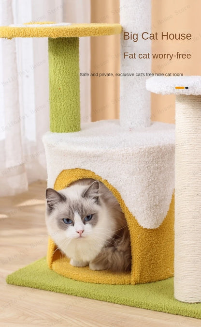 Ice-cream Style Cat Climbing Frame Three-layer Sisal Cat Scr