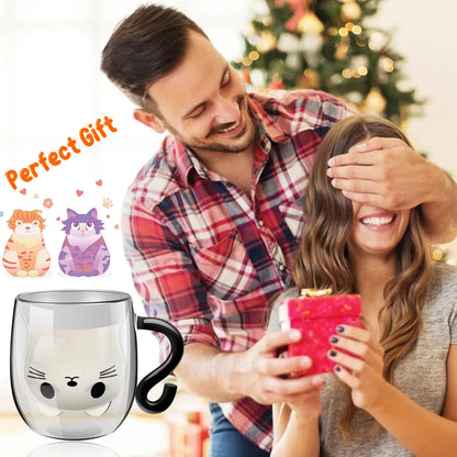 Cute Cat Mugs Double Vacuum