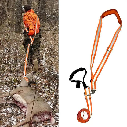 Nylon Reflective Deer Drag Harness Strap Adjustable Hunting