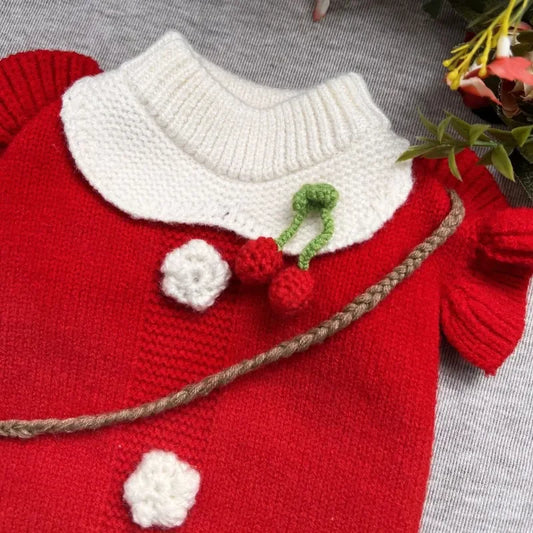 Pet Christmas Sweater Princess Skirt