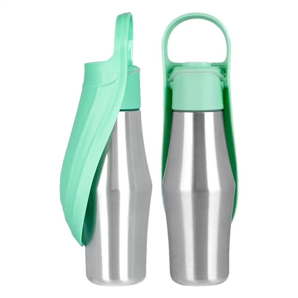 Dog Water Bottle 27oz Stainless Steel Travel Water Dispenser