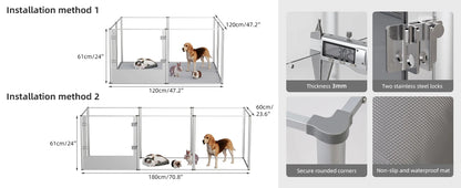 Extra Large Dog Playpen - Acrylic