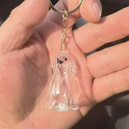 Pet Hair Memorial Pendant Keychain