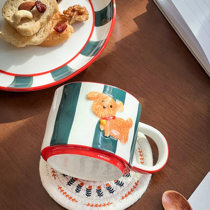 Cartoon Dog Ceramic Mug Animal