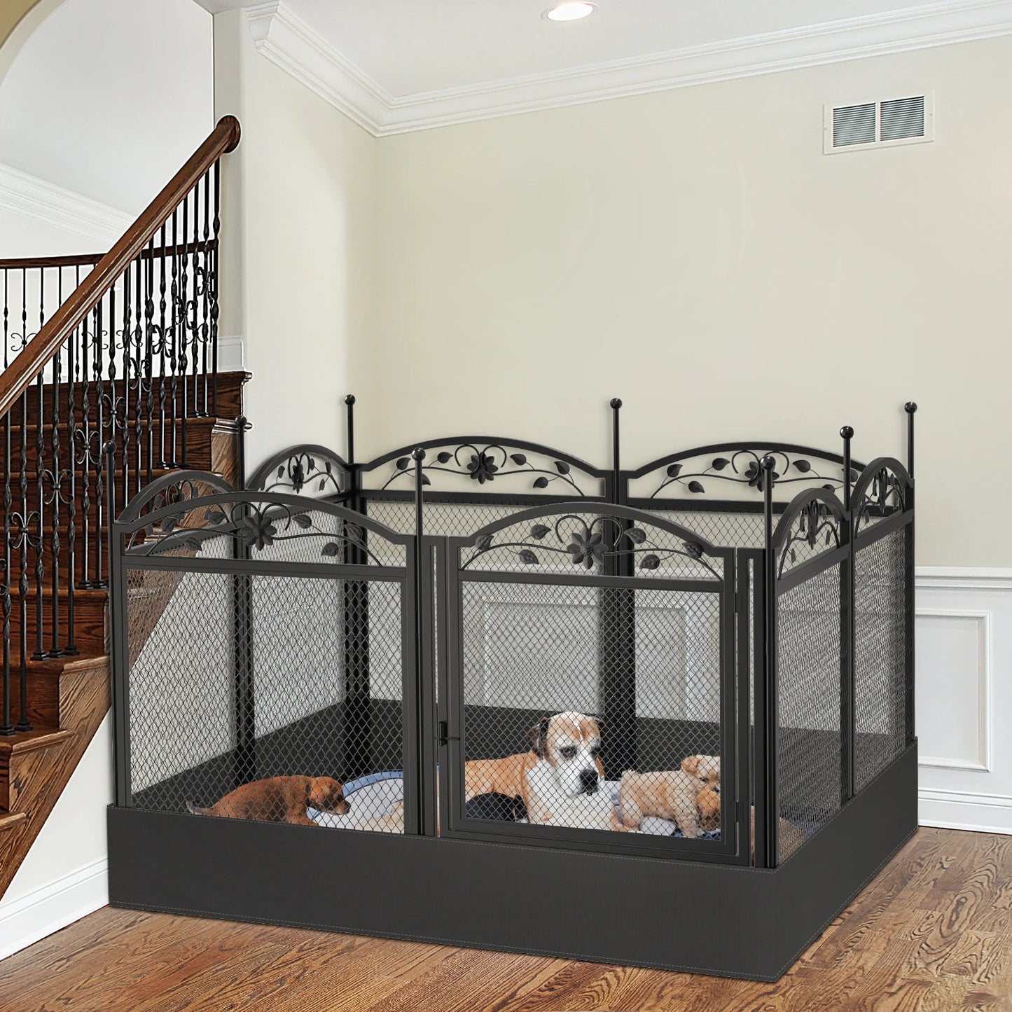 8 Panels DIY Heavy Duty Dog Playpen - outdoor