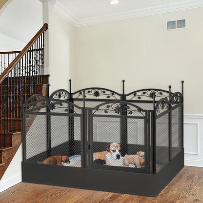 8 Panels DIY Heavy Duty Dog Playpen - outdoor