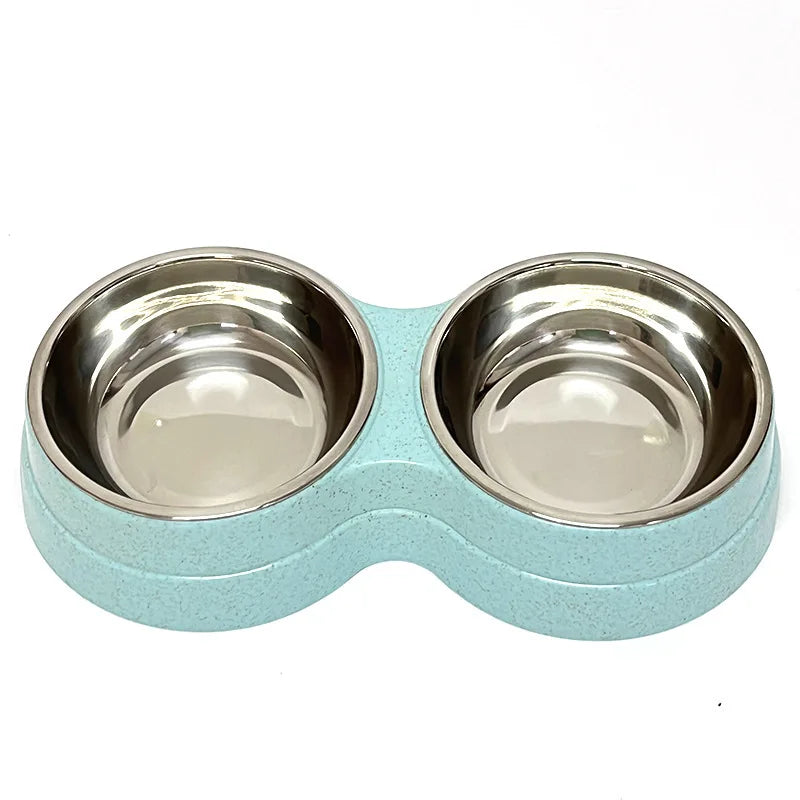 Double Cat Bowl with Stand