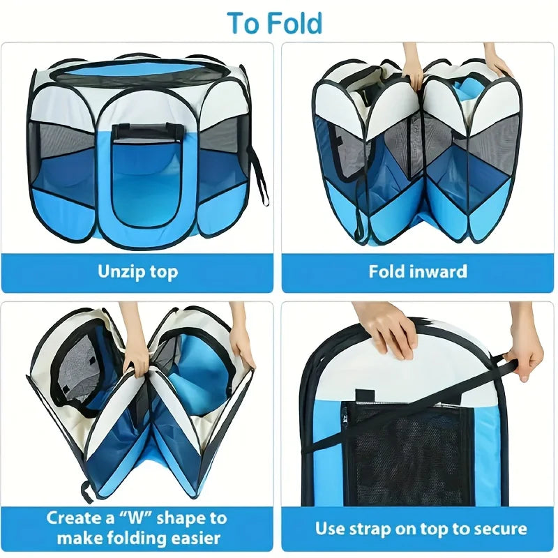 Portable Pet Playpen - Foldable