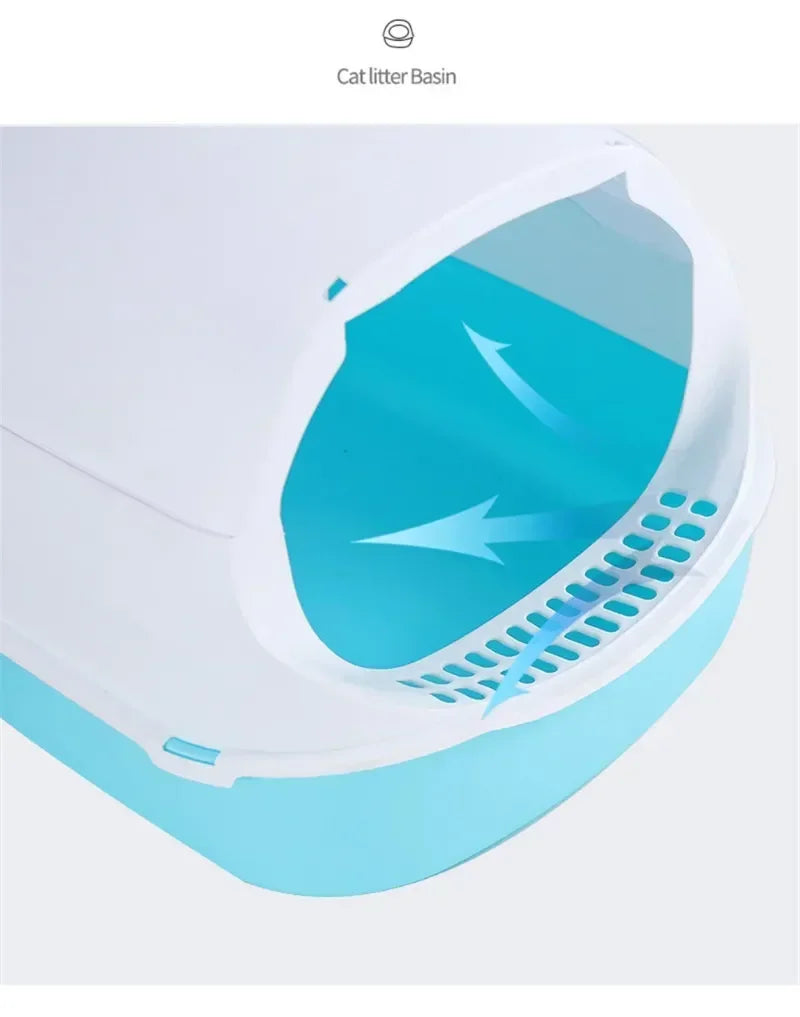 Sandbox Cat Litter Box - Semi-enclosed