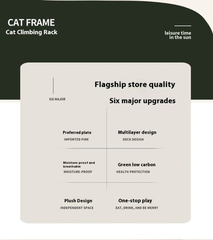 Cat Supplies Wooden Cats Tree