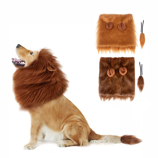 Lion Mane Dog Halloween Costume Lion - Suitable for Medium to Large Dogs