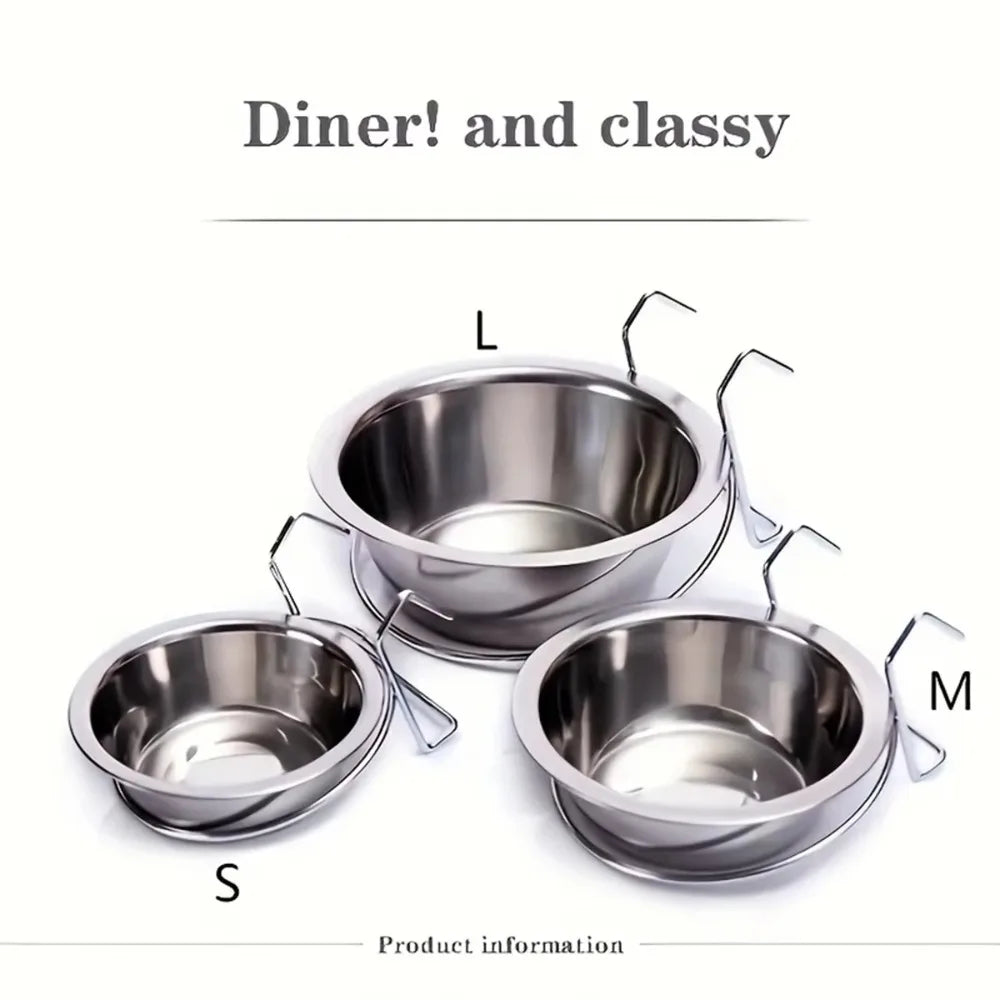 Protable Stainless Steel Hang-On Pet