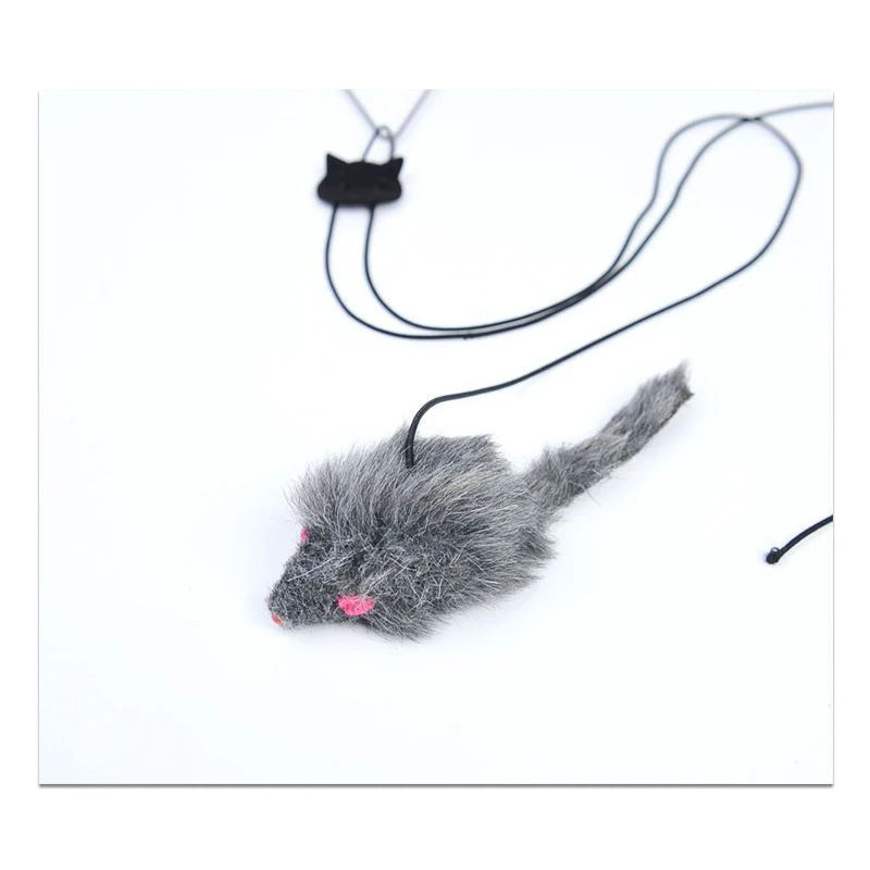 Doorframe hanging cat teaser toy
