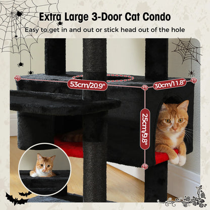 Large Cat Tree with Sisal-Covered Scratching Posts