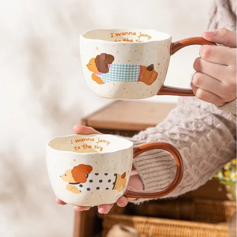 300Ml Ceramic Mug Cartoon Cup