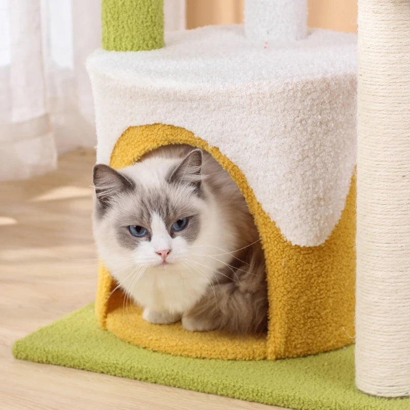 Ice-cream Style Cat Climbing Frame Three-layer Sisal Cat Scr