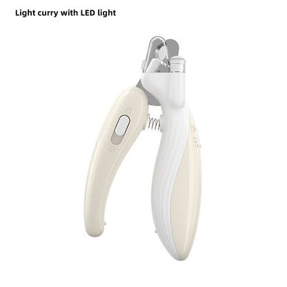 Pet nail clippers with LED light