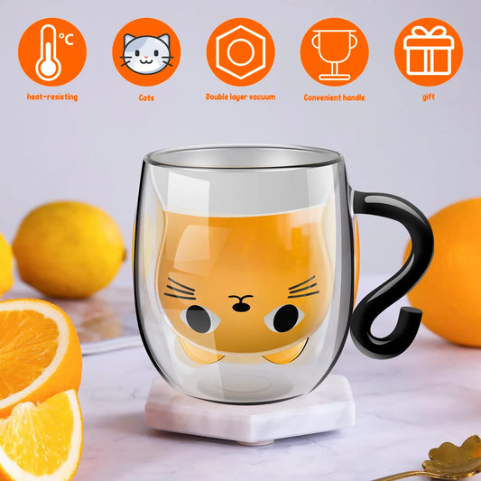 Cute Cat Mugs Double Vacuum
