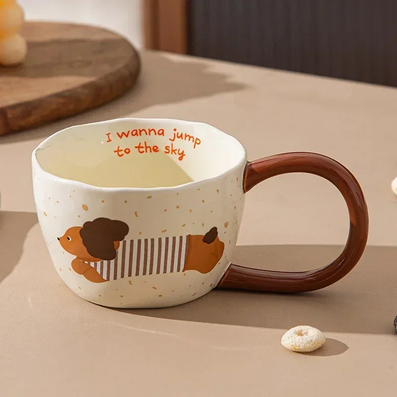 300Ml Ceramic Mug Cartoon Cup