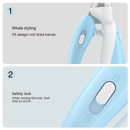 Pet nail clippers with LED light