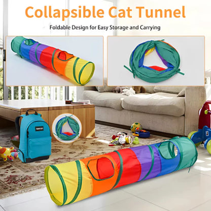 Cat Tunnel Interactive Toy Hide