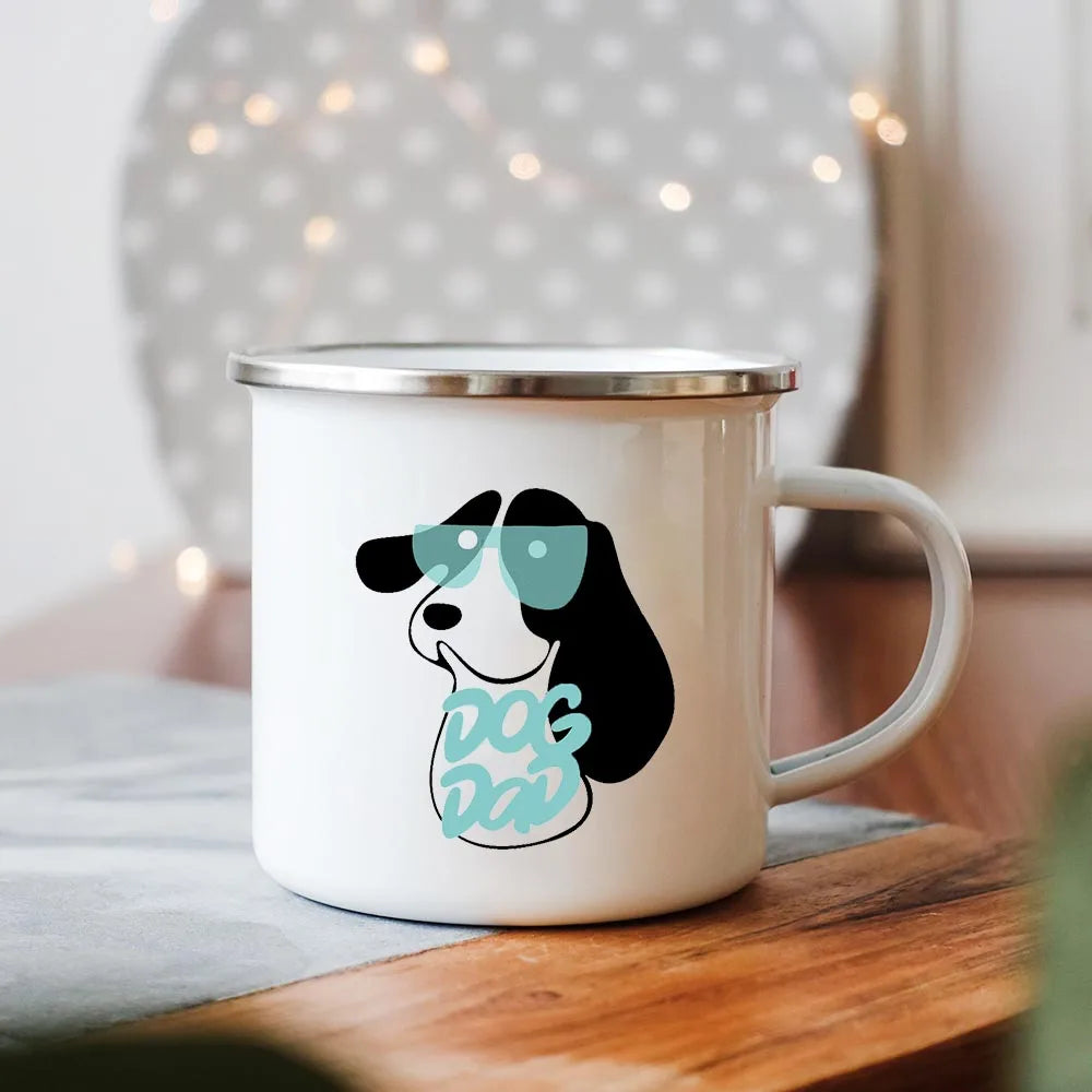 Dog Mom/Dad Print Creative Enamel