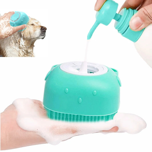 Soft Silicone Massager Pet Bathing Brush