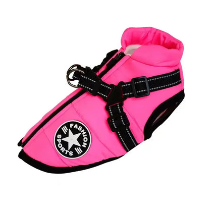 Waterproof Dog Jacket with Harness