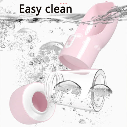 2‑in‑1 Portable Dog Water Bottle