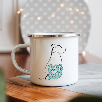 Dog Mom/Dad Print Creative Enamel