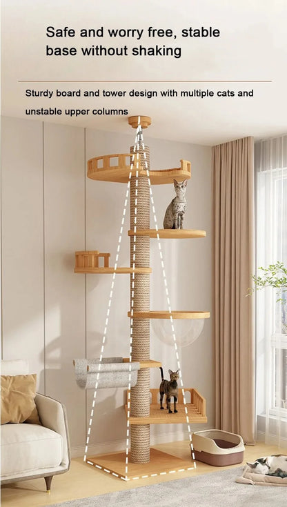Cat Supplies Wooden Cats Tree