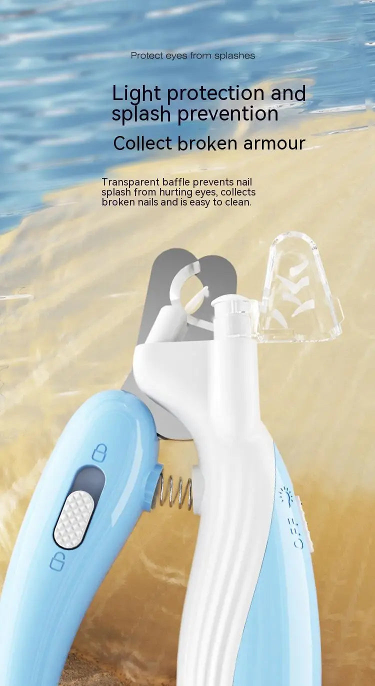 Pet nail clippers with LED light