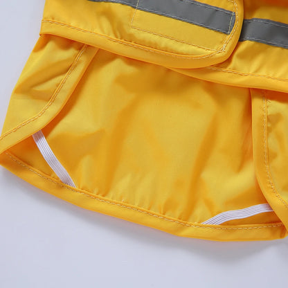 Pet Raincoat Cartoon Pattern Reflective