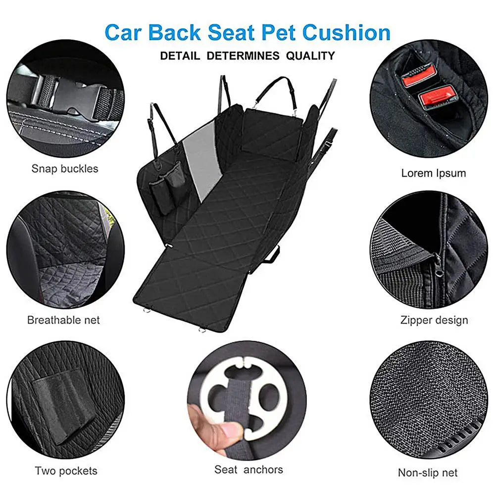 Dog Backseat Cover Waterproof Pet Travel Dog Carrier Hammock