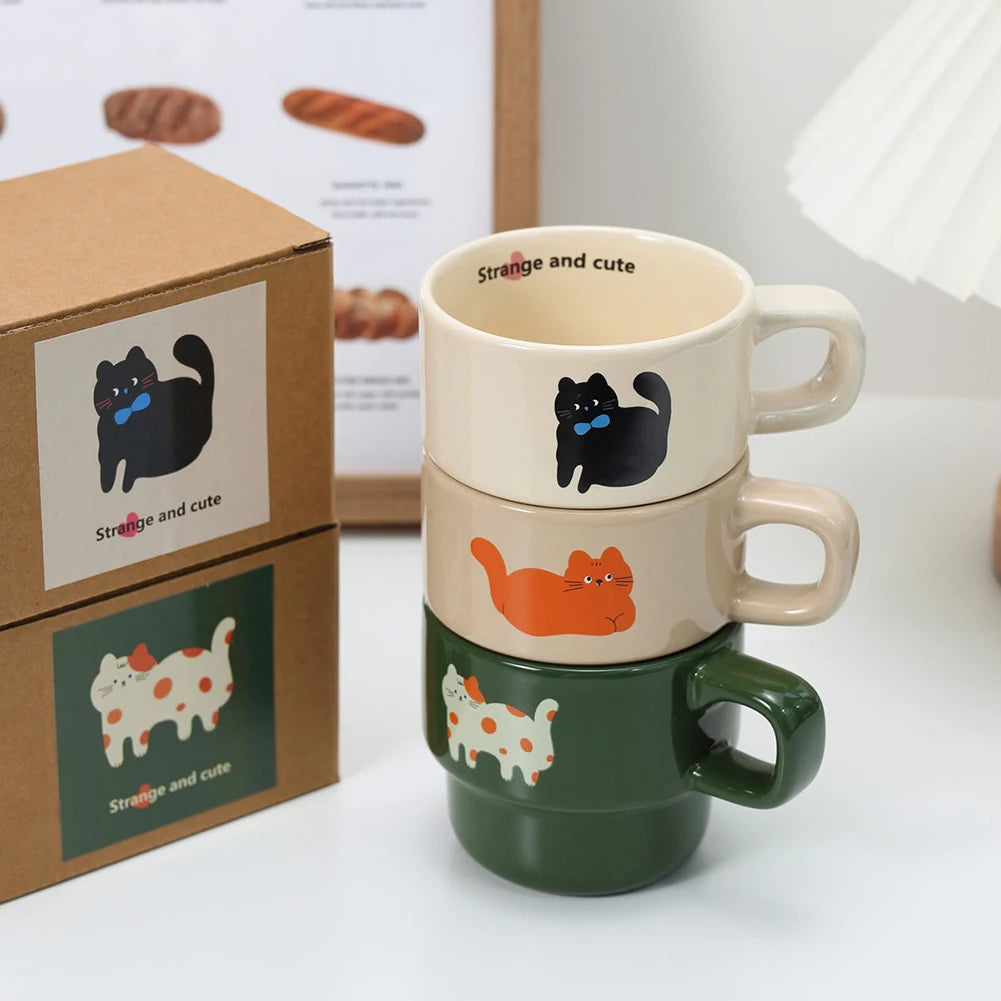 Cat Printed Ceramic Coffee Mug