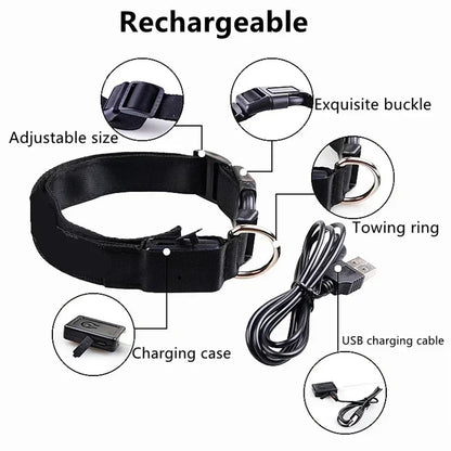 USB-Rechargeable LED Safety Collar